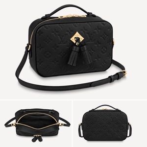 Louis Vuitton Saintonge, Monogram Empreinte Black